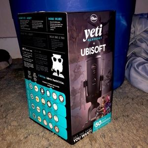 Blue, Yeti Blackout, Ubisoft Microphone, the boa has been opened but brand new